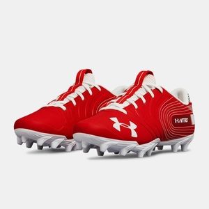 Men’s Red Under Armour Low MC Football Cleats